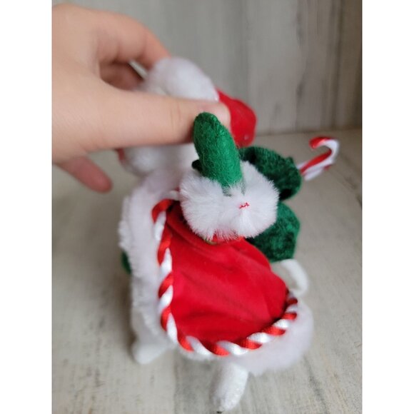 Annalee Santa Claus mouse toy sack xmas home decor - Picture 5 of 6
